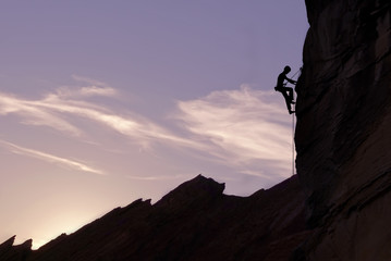 Mountain Climber Silhouette