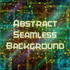 Abstract Seamless Background with Colorful Geometrical Figures. Eps10, Contains Transparencies. Vector
