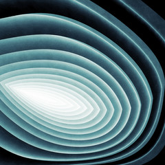 Abstract digital graphc background, blue tunnel