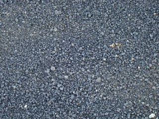 Texture of small black stone