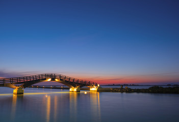 Fototapeta na wymiar Bridge on the Ionian island of Lefkas