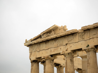 columns of the Acropolis (Propilea) Athens