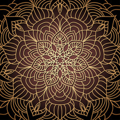 Fototapeta na wymiar Hand drawn oriental ornamental ethnic lace background for t shirt design, vintage card