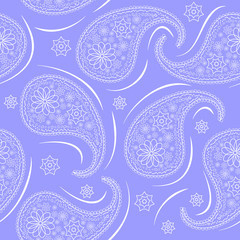 Paisley repeated background for wallpapers, banners and covers