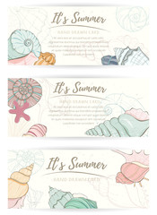 Summer paradise holiday marine card