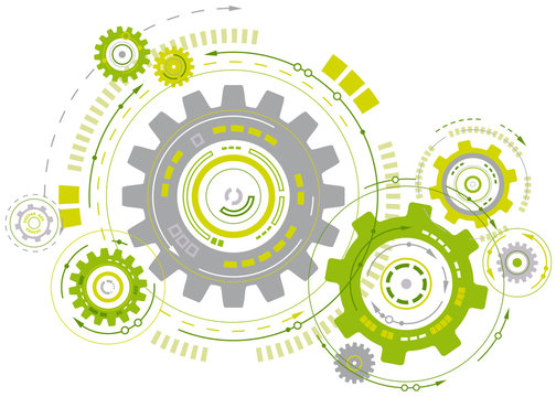 Linked Cogwheels Design