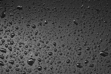 abstract water drops on a white background