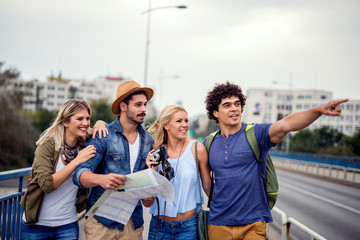 Sightseeing with friends