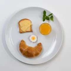 Foto op Aluminium lach ontbijt © Peter Laarakker