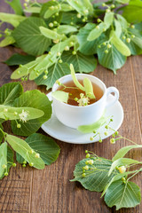 Lime flower tea