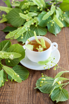 Lime flower tea
