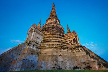 Fototapeta premium Wat Phra Si Sanphet temple in Ayutthaya Historical Park, a UNESCO world heritage site, Thailand