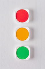 traffic light icon red yellow green semaphore lamp  - 159721028