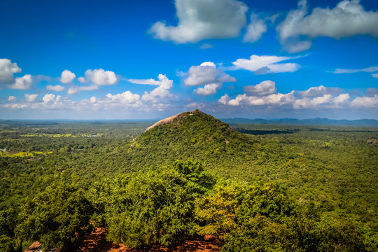 View from Mount Sigiriya Sri Lanka