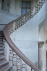 Stairs inside a famous ancient building in Ferrara city
