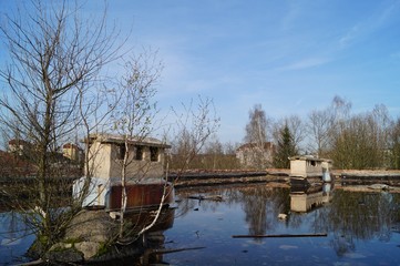 nature winning against an abandoned soviet outpost