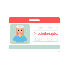 Physiotherapist medical specialist badge