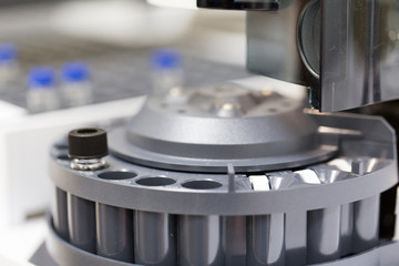 Medical equipment for Gas mixer, Sample test in vial for Gas chromatography (GC) in  laboratory.