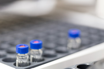 Medical equipment for Gas mixer, Sample test in vial for Gas chromatography (GC) in  laboratory.