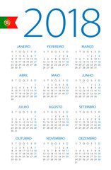 Calendar 2018 - Portuguese Version