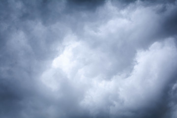 Fototapeta premium Dark sky with black clouds before rain