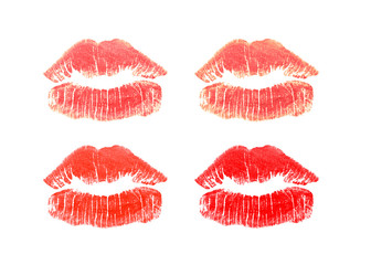 colorful mouth concept on white background.