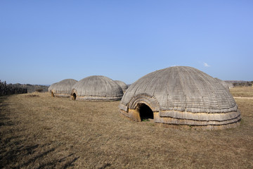 Traditional Zulu 'beehive' hut, kwaZulu-Nata, South Africa