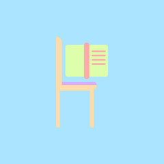 Book and chair