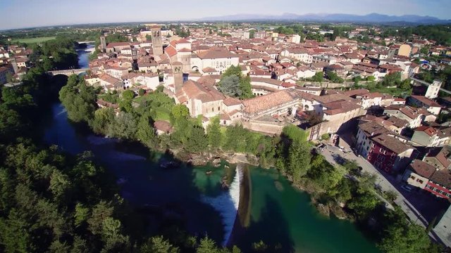 Cividale Del Friuli,  4K, Dron, Lot, Z Powietrza

