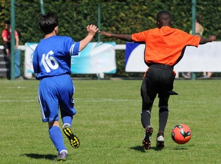 duel de pupilles au foot