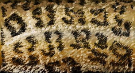 Natural Gepard cheetah skin wool background. Vector illustration. © zvitaliy79