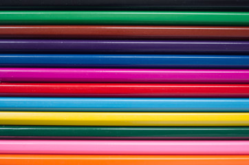 Background of colored pencils