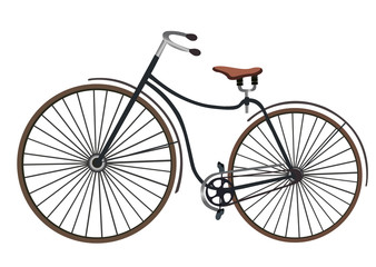 Fototapeta premium Rover safety bike isolated on white background vector illustration