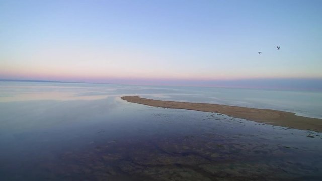 Grado, Włochy, Plaża, 4K, Dron, Z powietrza