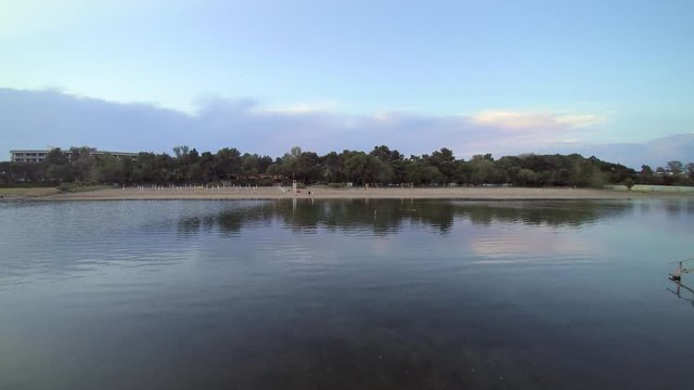 Grado, Włochy, Plaża, 4K, Dron, Z powietrza
