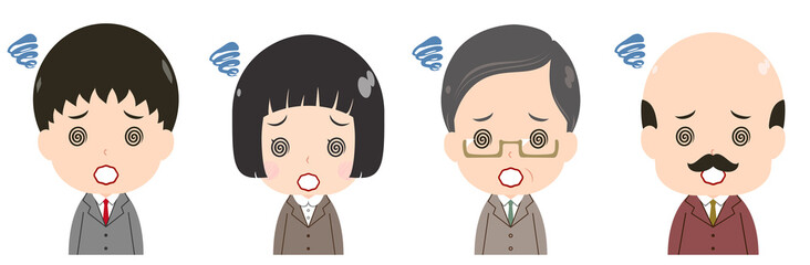 ビジネスマンセット　混乱