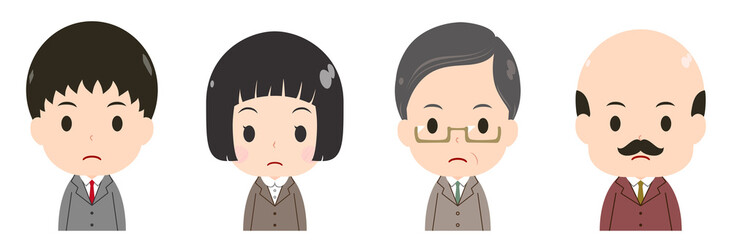 ビジネスマンセット　真剣