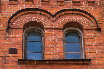 Pseudo-Russian style. Window of the house