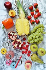 Fruit and vegetables for smoothie