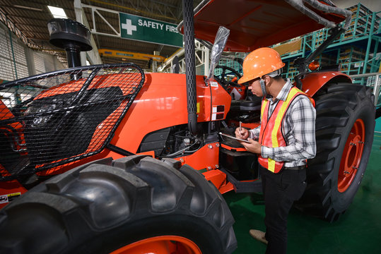 Quality inspection of tractor manufacturing plants.