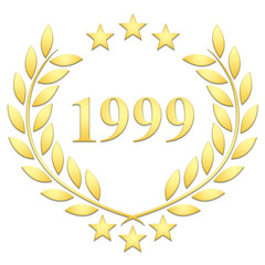 Obraz premium Lauriers 3 étoiles 1999 sur fond blanc 