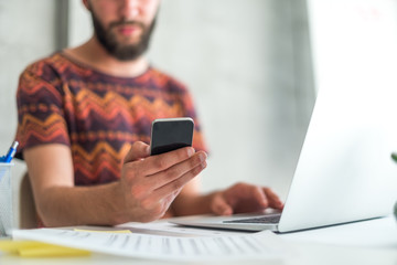 Typing on smart phone