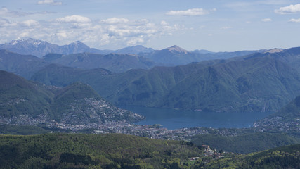 Lakes of Lugano in Switzerland