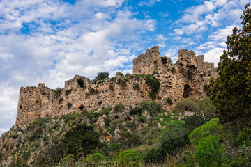 View of the Old Navarino castle or Paliokastro in Peloponnese, Greece