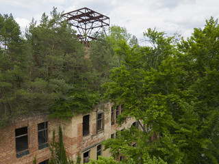 Hôpital et sanatorium abandonnés Beelitz Heilstatten près de Berlin, Allemagne