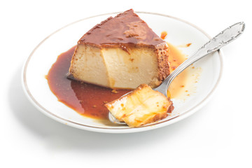 Slice of Brazilian Milk Pudding