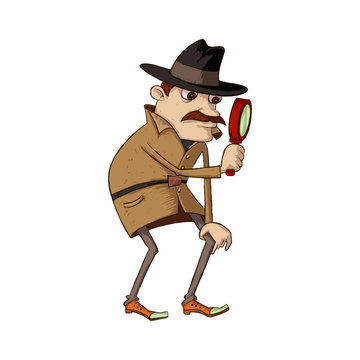 recommend clip art: detective with magnifying glass