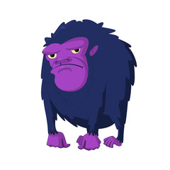 vector illustration of gorilla