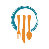 Spoon And Fork S Shape Food Restaurant Logo Stock Image Dinner Lunch Food Restaurant Logo With Fork Spoon Knife