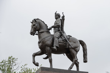 Fototapeta na wymiar Statue of Zynoviy Bogdan Khmelnytsky